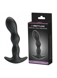 Черный анальный стимулятор простаты с вибрацией Special Anal Massager - 14,5 см. - Baile - в Коврове купить с доставкой