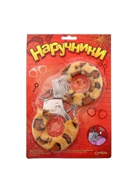 Металлические наручники с леопардовой плюшевой отделкой - Сима-Ленд - купить с доставкой в Коврове