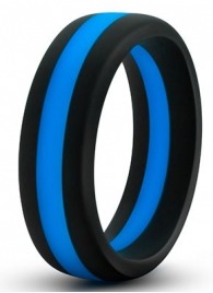 Черно-синее эрекционное кольцо Silicone Go Pro Cock Ring - Blush Novelties - в Коврове купить с доставкой
