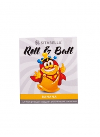 Стимулирующий презерватив-насадка Roll   Ball Banana - Sitabella - купить с доставкой в Коврове