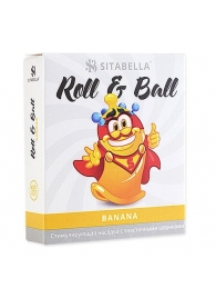 Стимулирующий презерватив-насадка Roll   Ball Banana - Sitabella - купить с доставкой в Коврове