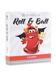 Стимулирующий презерватив-насадка Roll   Ball Cherry - Sitabella - купить с доставкой в Коврове