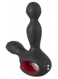 Черный вибромассажер простаты с нагревом и ротацией Prostate Plug - 14,5 см. - Orion - в Коврове купить с доставкой