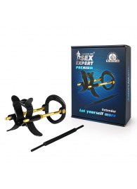 Черно-золотистый экстендер для пениса Sex Expert - Sex Expert - в Коврове купить с доставкой