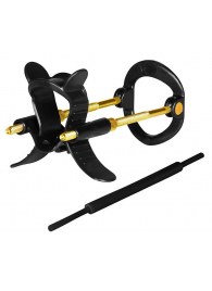 Черно-золотистый экстендер для пениса Sex Expert - Sex Expert - в Коврове купить с доставкой