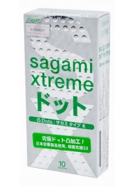 Презервативы Sagami Xtreme Type-E с точками - 10 шт. - Sagami - купить с доставкой в Коврове