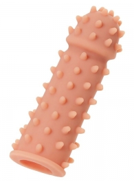 Телесная реалистичная насадка KOKOS Extreme Sleeve 03 с дополнительной стимуляцией - 12,7 см. - KOKOS - в Коврове купить с доставкой