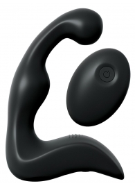 Черный вибромассажер простаты с пультом ДУ Control P-Spot Pro - Pipedream - в Коврове купить с доставкой