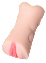 Телесный двусторонний мастурбатор Rich Fruit - вагина и анус - ToyFa - в Коврове купить с доставкой