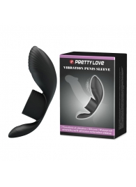 Черное кольцо на пенис с вибрацией Vibration Penis Sleeve - Baile - в Коврове купить с доставкой