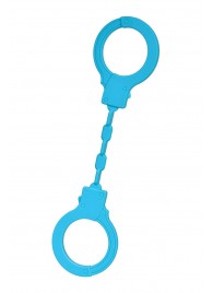 Голубые силиконовые наручники A-Toys без ключа - A-toys - купить с доставкой в Коврове