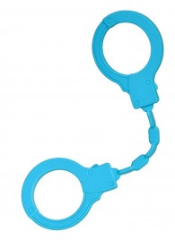 Голубые силиконовые наручники A-Toys без ключа - A-toys - купить с доставкой в Коврове