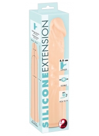 Телесная насадка-удлинитель Silicone Extension - 19 см. - Orion - в Коврове купить с доставкой