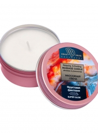 Массажная свеча  Фруктовая фантазия - БиоМед - купить с доставкой в Коврове