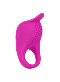 Ярко-розовое эрекционное виброкольцо Silicone Rechargeable Teasing Enhancer - California Exotic Novelties - в Коврове купить с доставкой