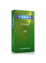 Текстурированные презервативы Torex  С точками  - 12 шт. - Torex - купить с доставкой в Коврове