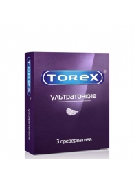 Презервативы Torex  Ультратонкие  - 3 шт. - Torex - купить с доставкой в Коврове