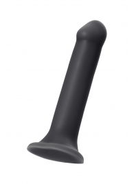 Черный фаллос на присоске Silicone Bendable Dildo XL - 20 см. - Strap-on-me - купить с доставкой в Коврове