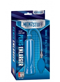 Синяя вакуумная помпа MENZSTUFF PENIS ENLARGER - Dream Toys - в Коврове купить с доставкой