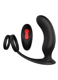 Черный массажер простаты REMOTE P-PLEASER - Dream Toys - в Коврове купить с доставкой