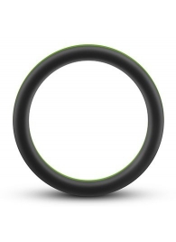 Черно-зеленое эрекционное кольцо Silicone Go Pro Cock Ring - Blush Novelties - в Коврове купить с доставкой