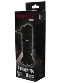 Черная веревка для бондажа BONDAGE ROPE - 10 м. - Dream Toys - купить с доставкой в Коврове