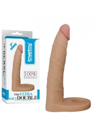 Телесная насадка-фаллоимитатор для двойного проникновения - 17 см. - Lovetoy - купить с доставкой в Коврове