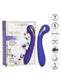 Фиолетовый вибромассажер с электростимуляцией Intimate Estim Petite G Wand - 19 см. - California Exotic Novelties - купить с доставкой в Коврове