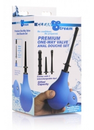 Анальный душ с 3 насадками Premium One-way Valve Anal Douche Set - XR Brands - купить с доставкой в Коврове