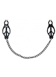Зажимы на соски Darkside с цепочкой - Lola Games - купить с доставкой в Коврове