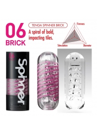 Мастурбатор SPINNER Brick - Tenga - в Коврове купить с доставкой