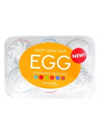 Набор из 6 мастурбаторов Tenga EGG Easy Beat с различным рельефом - Tenga - в Коврове купить с доставкой