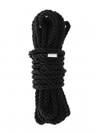 Черная веревка для шибари DELUXE BONDAGE ROPE - 5 м. - Dream Toys - купить с доставкой в Коврове