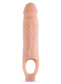 Телесный реалистичный фаллоудлинитель 9 Inch Silicone Cock Sheath Penis Extender - 22,86 см. - Blush Novelties - в Коврове купить с доставкой