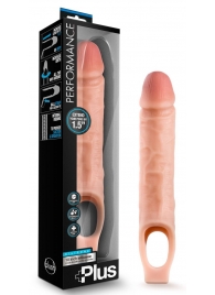 Телесный реалистичный фаллоудлинитель 10 Inch Silicone Cock Sheath Penis Extender - 25,4 см. - Blush Novelties - в Коврове купить с доставкой