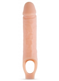 Телесный реалистичный фаллоудлинитель 10 Inch Silicone Cock Sheath Penis Extender - 25,4 см. - Blush Novelties - в Коврове купить с доставкой