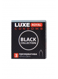 Черные презервативы LUXE Royal Black Collection - 3 шт. - Luxe - купить с доставкой в Коврове