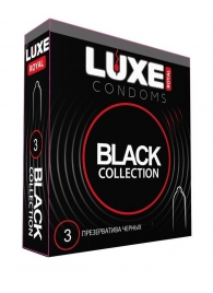 Черные презервативы LUXE Royal Black Collection - 3 шт. - Luxe - купить с доставкой в Коврове