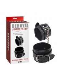 Черные наручники Be good Wrist Cuffs - Chisa - купить с доставкой в Коврове