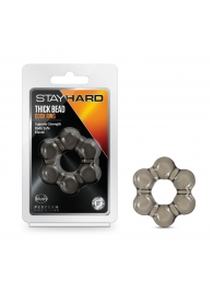 Дымчатое эрекционное кольцо Stay Hard Thick Bead Cock Ring - Blush Novelties - в Коврове купить с доставкой