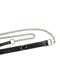 Черный ошейник с поводком Wild - Lola Games - купить с доставкой в Коврове