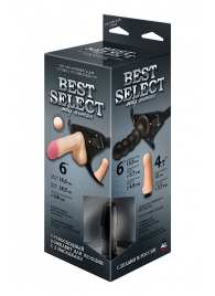 Черный пояс для женщин BEST SELECT с 3 насадками - LOVETOY (А-Полимер) - купить с доставкой в Коврове