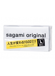 Презервативы Sagami Original 0.02 L-size увеличенного размера - 10 шт. - Sagami - купить с доставкой в Коврове