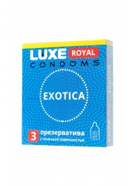 Текстурированные презервативы LUXE Royal Exotica - 3 шт. - Luxe - купить с доставкой в Коврове