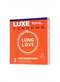 Презервативы с продлевающим эффектом LUXE Royal Long Love - 3 шт. - Luxe - купить с доставкой в Коврове