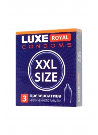 Презервативы увеличенного размера LUXE Royal XXL Size - 3 шт. - Luxe - купить с доставкой в Коврове