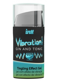 Жидкий интимный гель с эффектом вибрации Vibration! Gin   Tonic - 15 мл. - INTT - купить с доставкой в Коврове