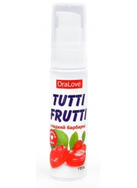 Гель-смазка Tutti-frutti со вкусом барбариса - 30 гр. - Биоритм - купить с доставкой в Коврове