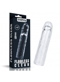 Прозрачная насадка-удлинитель Flawless Clear Penis Sleeve Add 2 - 19 см. - Lovetoy - в Коврове купить с доставкой