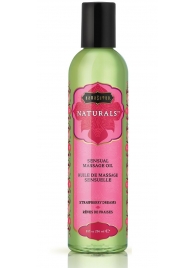Массажное масло Naturals Strawberry Dreams с ароматом клубники - 236 мл. - Kama Sutra - купить с доставкой в Коврове